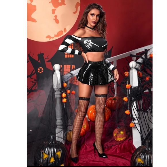 Cosplay Sexy Adult Skeleton Costume 💀 - Picture 4 of 6